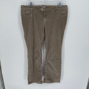 Gap Maternity Women's Brown Stretch Corduroy Straight Ankle Pants Size 8